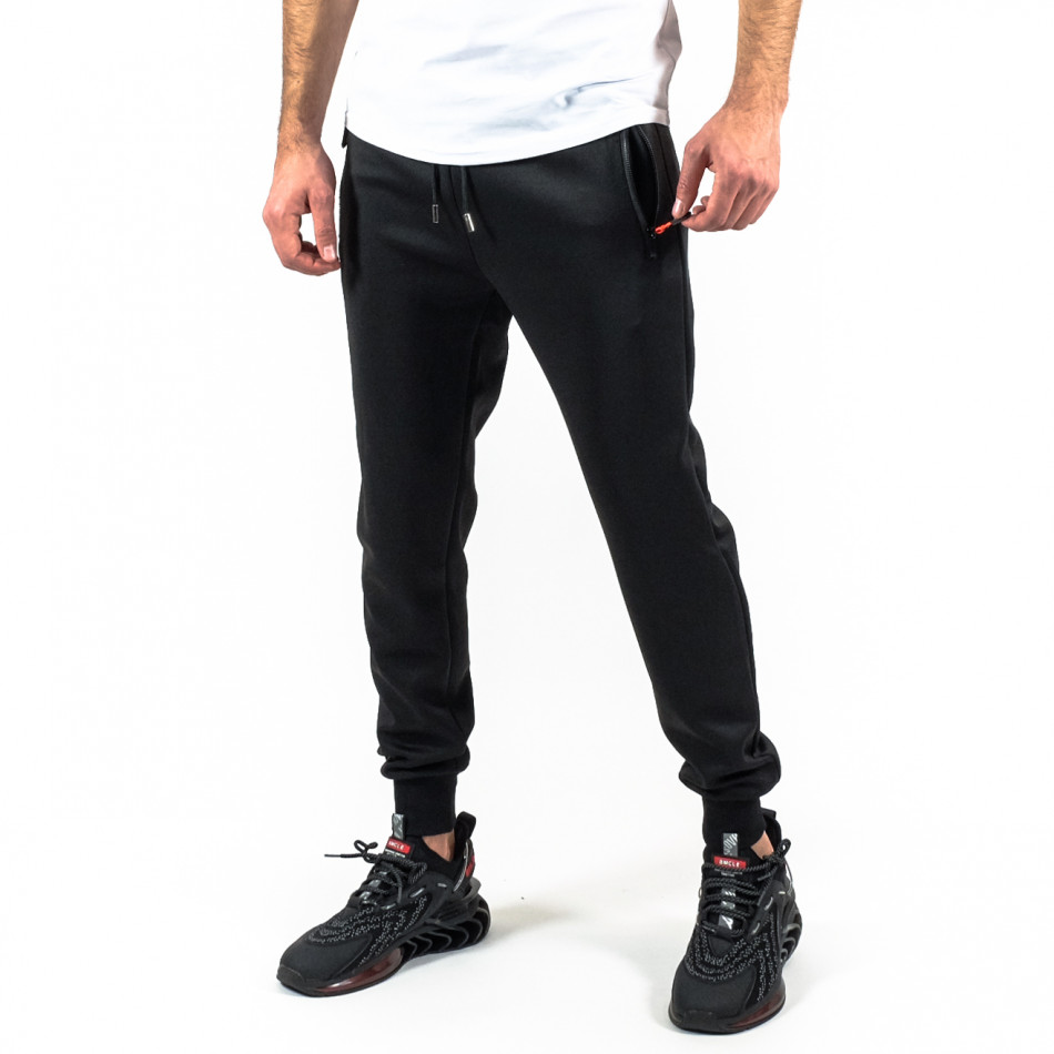 Pantaloni sport bărbați SMMA Style negru it180322-17