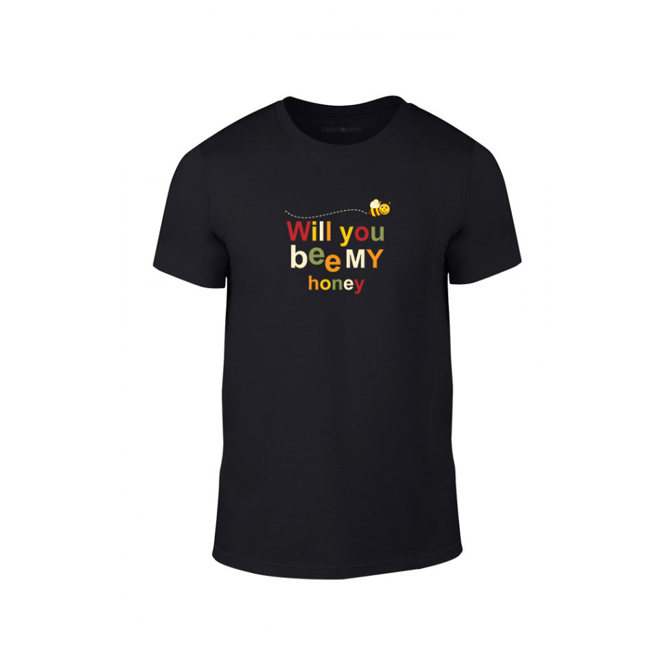 Tricou pentru barbati Bee & Honey negru, mărimea S TMNLPM232S