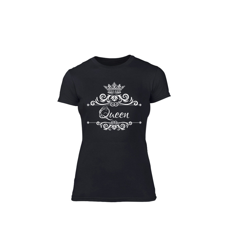 Tricou de dama Romantic King Queen negru, mărimea XL TMNLPF249XL