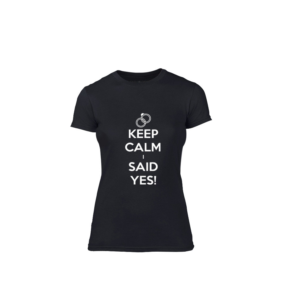 Tricou de dama Keep Calm negru, mărimea XL TMNLPF158XL