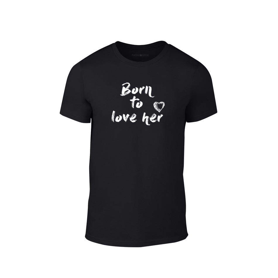 Tricou pentru barbati Born to love negru, mărimea L TMNLPM102L