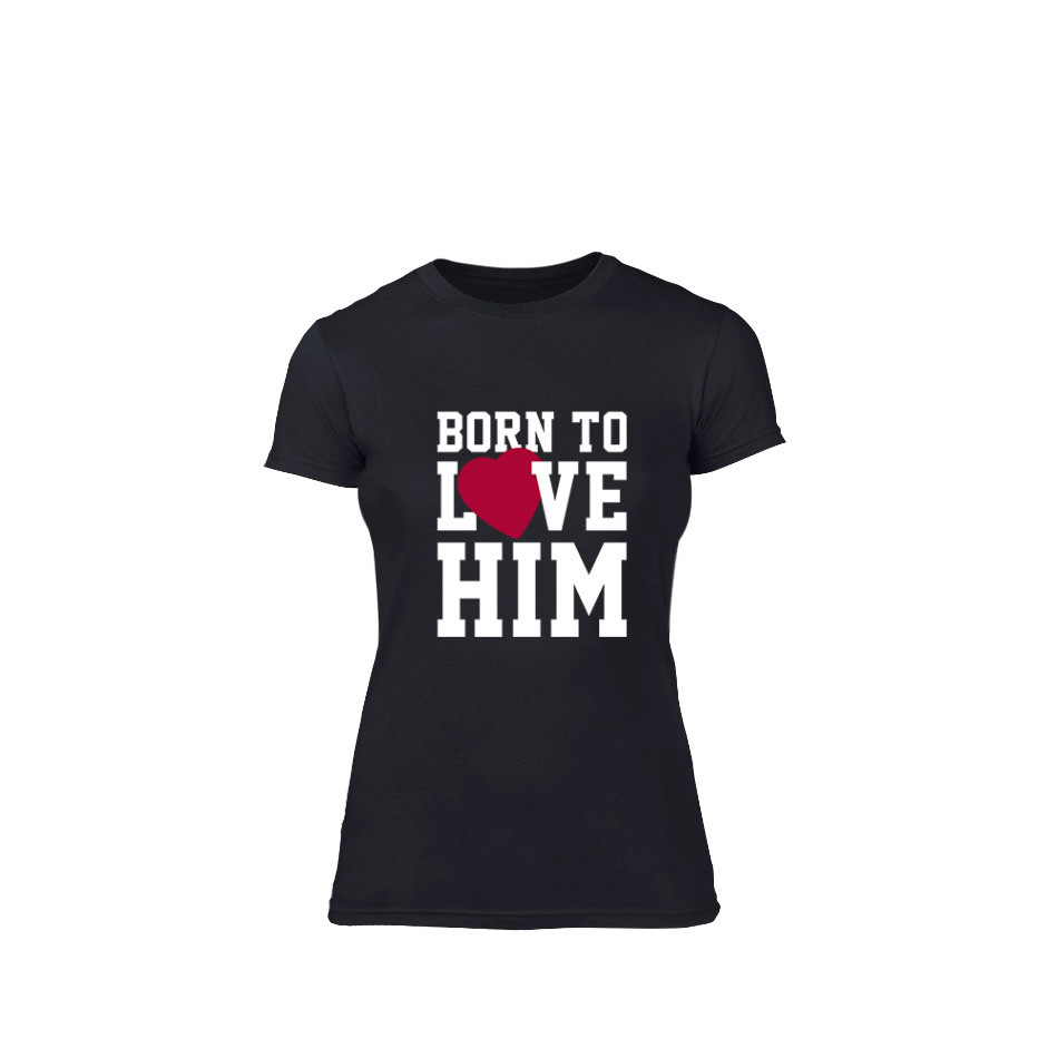 Tricou de dama Born to love negru, mărimea L TMNLPF212L