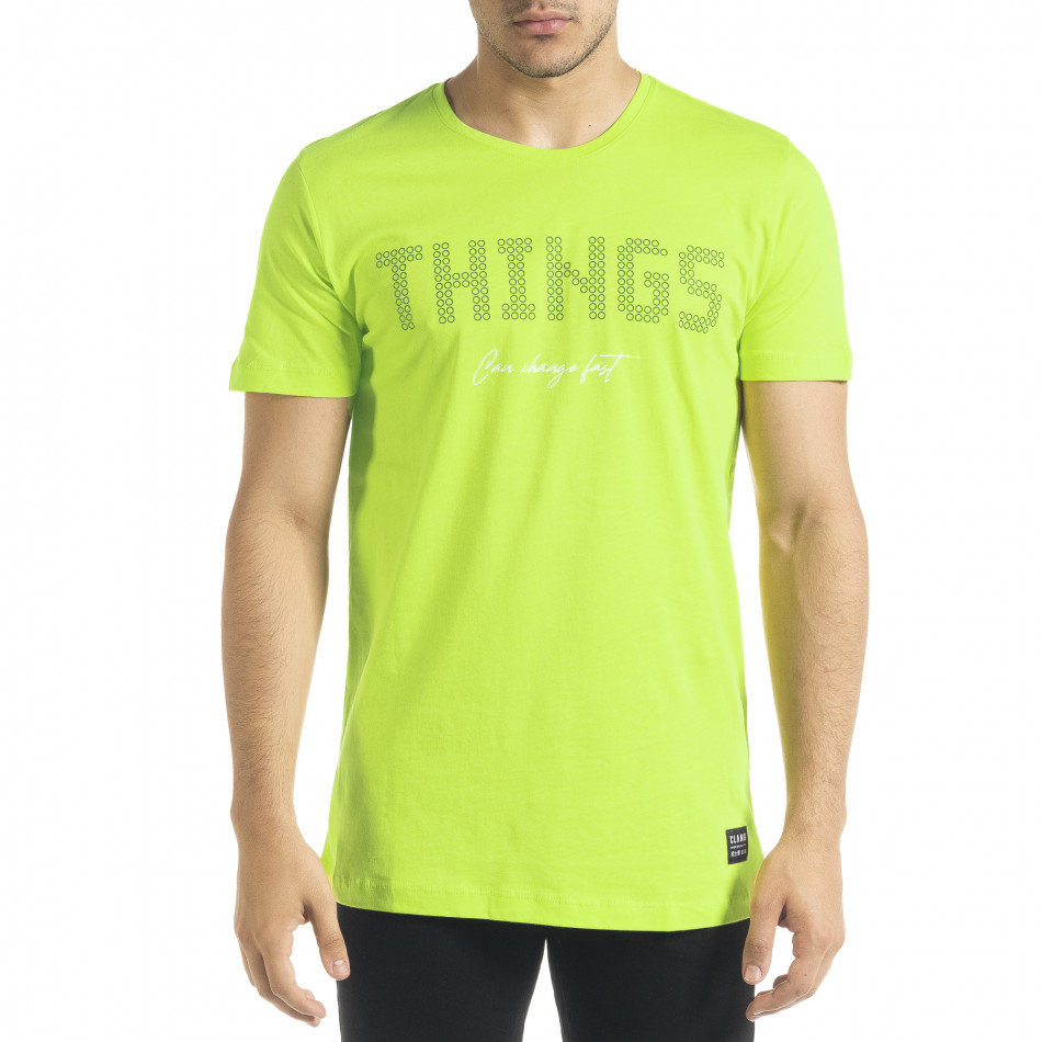 Tricou bărbați Clang verde tr080520-46