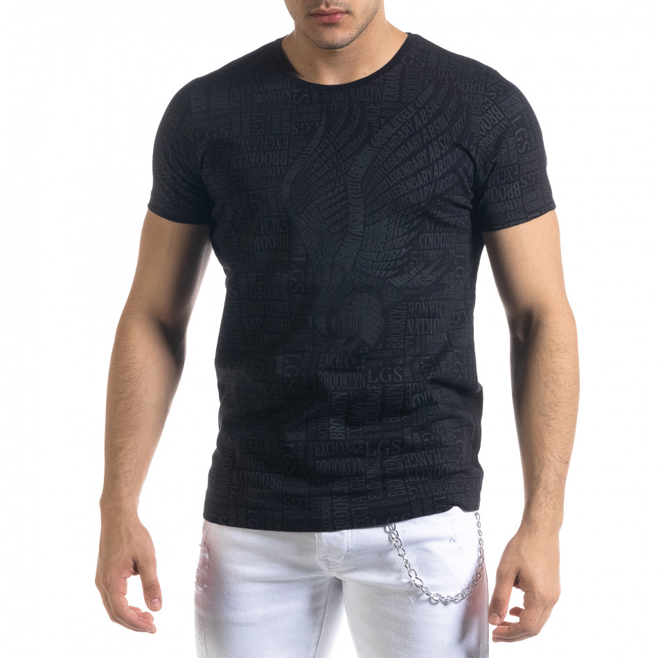 Tricou bărbați Lagos negru tr110320-34