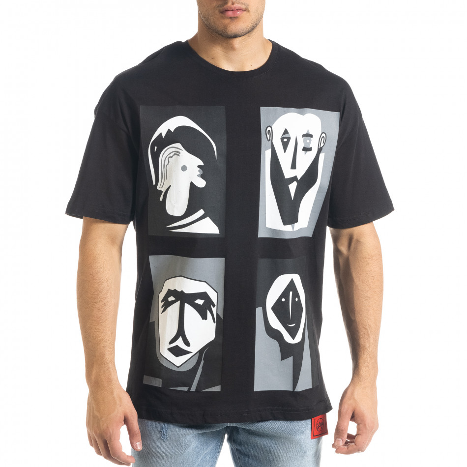 Tricou bărbați SAW negru tr240420-8