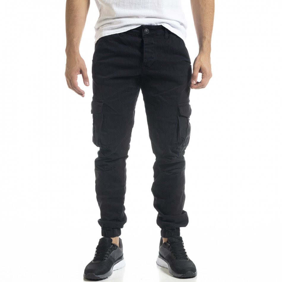 Pantaloni cargo bărbați Blackzi negri tr240420-30