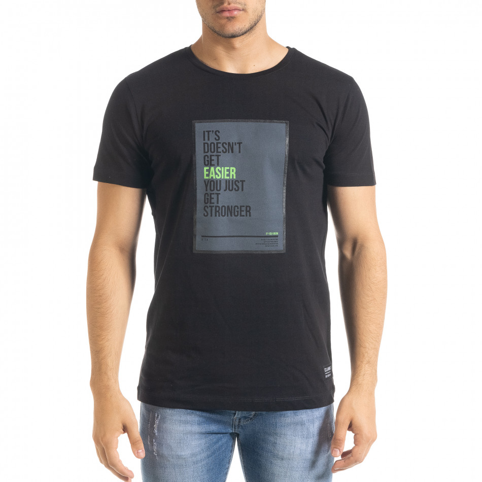 Tricou bărbați Clang negru tr080520-43