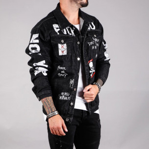 Geacă de primăvară-toamnă bărbați Black Island neagră - FASHIONMIX.RO Geacă de primăvară-toamnă bărbați Black Island neagră