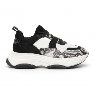 Pantofi sport combinați de dama design Chunky - FASHIONMIX.RO Pantofi sport combinați de dama design Chunky