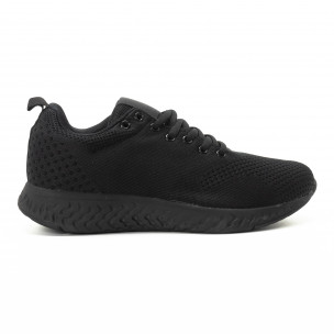 Adidași din țesătură neagră pentru bărbați - FASHIONMIX.RO Adidași din țesătură neagră pentru bărbați