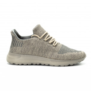 Adidași pentru bărbați în melanj bej cu decorare - FASHIONMIX.RO Adidași pentru bărbați în melanj bej cu decorare