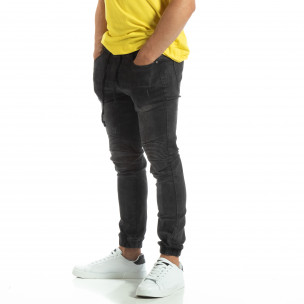 Blugi negri tip Jogger pentru bărbați - FASHIONMIX.RO Blugi negri tip Jogger pentru bărbați
