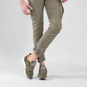 Adidași de bărbați în verde cu decorațiuni de cauciuc - FASHIONMIX.RO Adidași de bărbați în verde cu decorațiuni de cauciuc