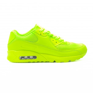 Adidași pentru bărbați în verde neon cu perna de aer - FASHIONMIX.RO Adidași pentru bărbați în verde neon cu perna de aer
