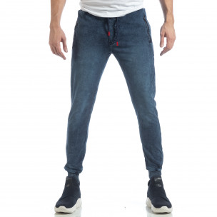 Denim Jogger albastru pentru bărbați - FASHIONMIX.RO Denim Jogger albastru pentru bărbați