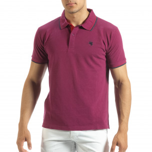Tricou polo shirt roșu pentru bărbați - FASHIONMIX.RO Tricou polo shirt roșu pentru bărbați