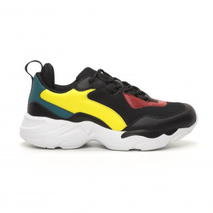 Adidași de bărbați Chunky multicolori cu negru - FASHIONMIX.RO Adidași de bărbați Chunky multicolori cu negru