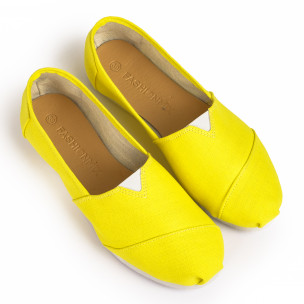 Espadrile bărbați Basic galbene - FASHIONMIX.RO Espadrile bărbați Basic galbene