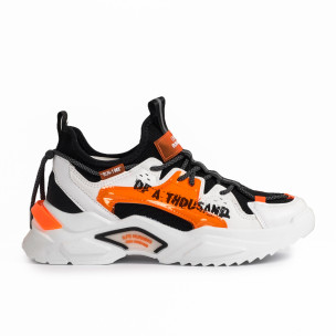 Teniși bărbați Fashion orange - FASHIONMIX.RO Teniși bărbați Fashion orange