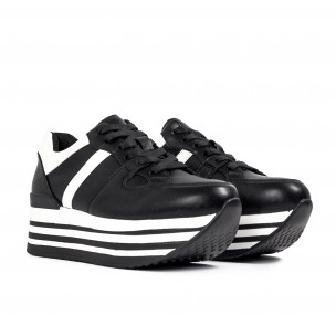 Pantofi sport de dama Martin Pescatore negre  2