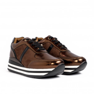 Pantofi sport de dama Martin Pescatore maro 2