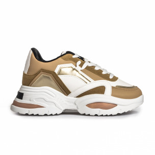 Pantofi sport de dama FM camel - FASHIONMIX.RO Pantofi sport de dama FM camel