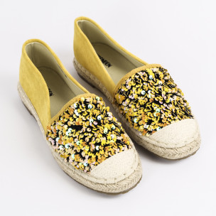 Espadrile de dama Yes Bonbon galbenă - FASHIONMIX.RO Espadrile de dama Yes Bonbon galbenă