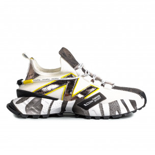 Adidași bărbați Fashion albe - FASHIONMIX.RO Adidași bărbați Fashion albe