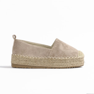 Espadrile de dama Yes Bonbon bej - FASHIONMIX.RO Espadrile de dama Yes Bonbon bej