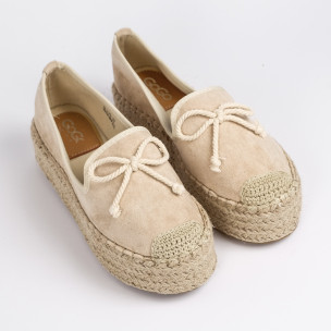 Espadrile de dama GoGo bej - FASHIONMIX.RO Espadrile de dama GoGo bej