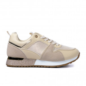 Pantofi sport de dama Janessa bej - FASHIONMIX.RO Pantofi sport de dama Janessa bej
