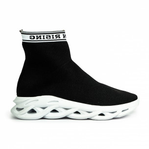 Adidași bărbați tip șosetă Rogue negre - FASHIONMIX.RO Adidași bărbați tip șosetă Rogue negre