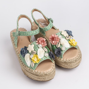 Espadrile de dama Mellisa verde - FASHIONMIX.RO Espadrile de dama Mellisa verde