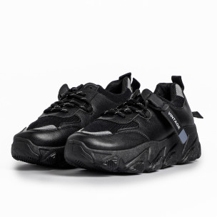 Pantofi sport de dama FM negre 2