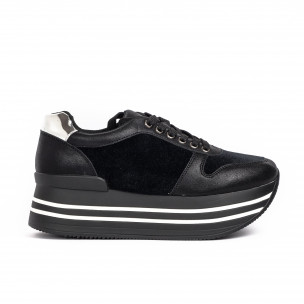 Pantofi sport de dama Martin Pescatore negre