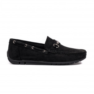 Mocasine bărbați Rocket Man negri - FASHIONMIX.RO Mocasine bărbați Rocket Man negri