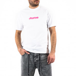 Tricou bărbați Duca Homme alb
