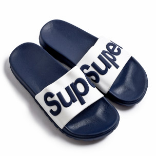 Papuci bărbați Super albaștri - FASHIONMIX.RO Papuci bărbați Super albaștri