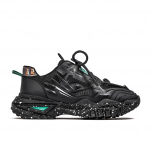 Adidași bărbați Fashion Casual negre - FASHIONMIX.RO Adidași bărbați Fashion Casual negre