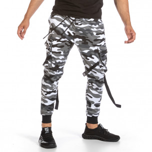 Pantaloni sport bărbați Adrexx camuflaj