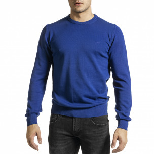 Pulover bărbați Code Casual albastru - FASHIONMIX.RO Pulover bărbați Code Casual albastru