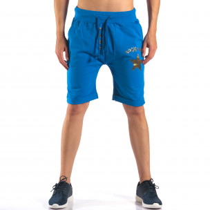 Pantaloni scurți bărbați Black Fox albaștri - FASHIONMIX.RO Pantaloni scurți bărbați Black Fox albaștri
