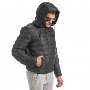 Geacă ușoară de bărbați verde matlasată - FASHIONMIX.RO Geacă ușoară de bărbați verde matlasată