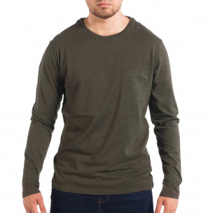 Bluză pentru bărbați RESERVED verde cu buzunar - FASHIONMIX.RO Bluză pentru bărbați RESERVED verde cu buzunar