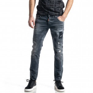 Blugi bărbați Intelligence negri - FASHIONMIX.RO Blugi bărbați Intelligence negri