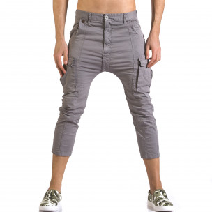 Pantaloni bărbați XZX-Star gri - FASHIONMIX.RO Pantaloni bărbați XZX-Star gri