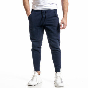 Pantaloni sport bărbați Soni Fashion albastru 