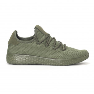 Adidași de bărbați verzi All-green cu talpa ușoara - FASHIONMIX.RO Adidași de bărbați verzi All-green cu talpa ușoara