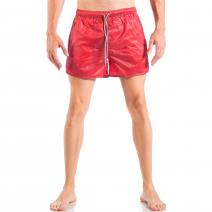 Costum de baie pentru bărbați roșu model simplu - FASHIONMIX.RO Costum de baie pentru bărbați roșu model simplu