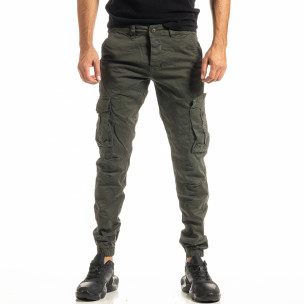 Pantaloni cargo bărbați Blackzi verzi - FASHIONMIX.RO Pantaloni cargo bărbați Blackzi verzi